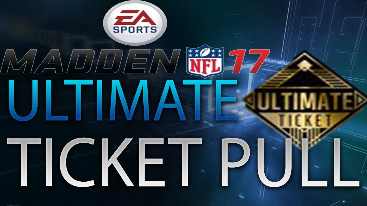 INSANE ULTIMATE TICKET PULL!!!!!! LIVE REACTION!!! Madden 17 Pack Opening