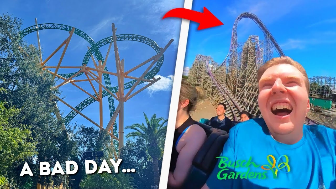 A bad day at Busch Gardens… But THIS Coaster was INSANE!! Florida Vlog 