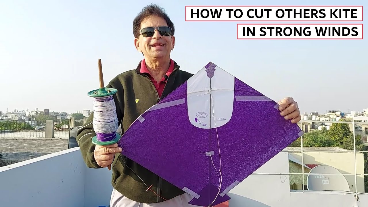 How To Cut Other's Kite In Strong Wind 😎