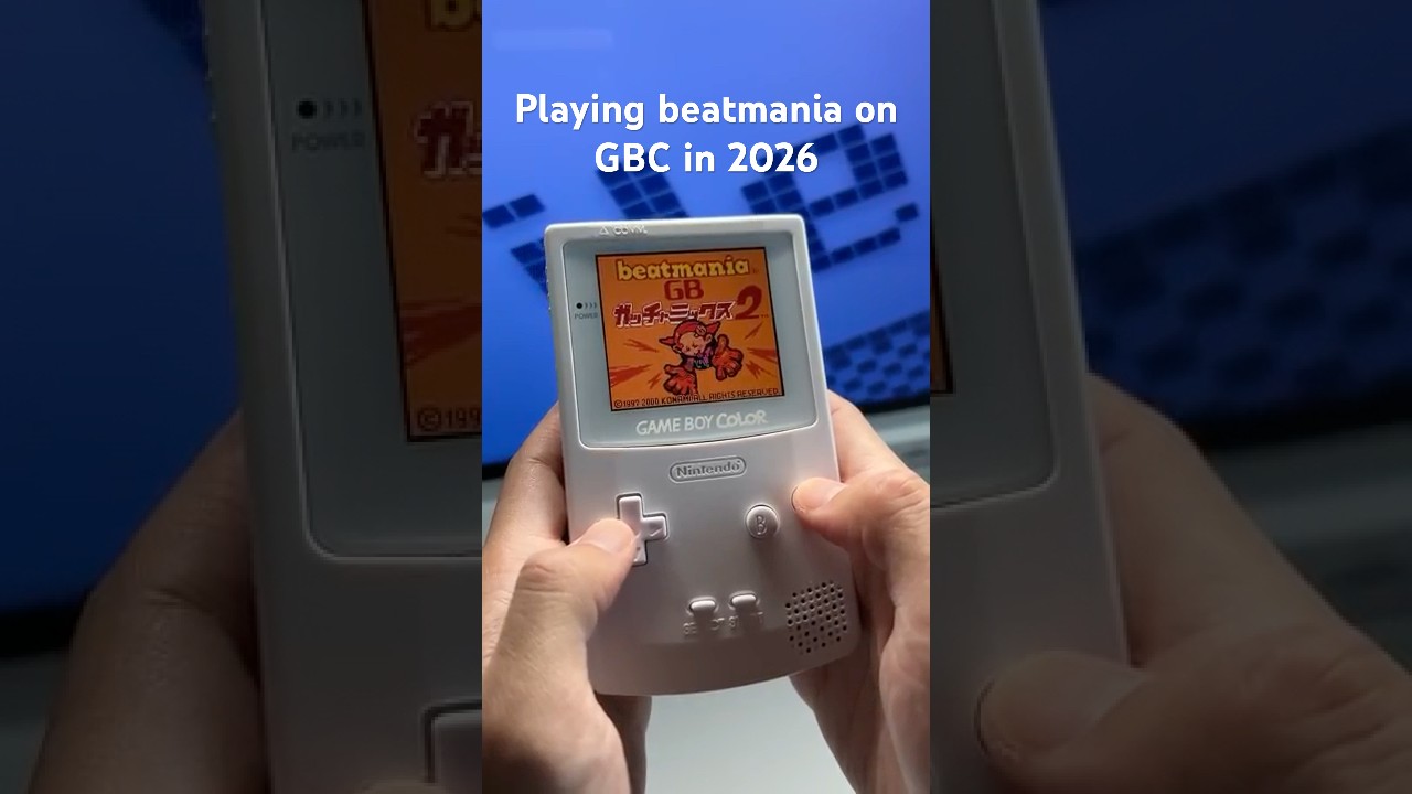 Playing beatmania on Nintendo Gameboy Color in 2026 #retrogaming  #beatmania #console #retro