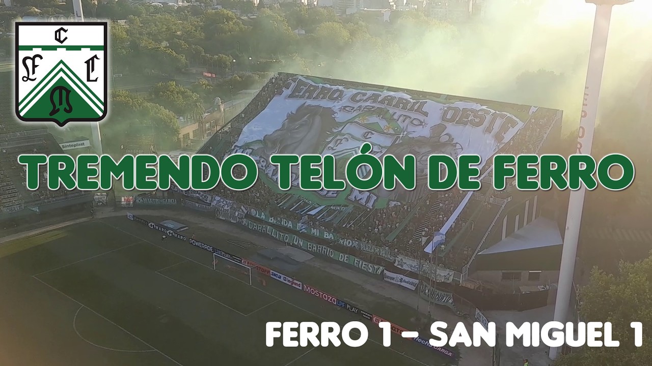 Sale Ferro a la cancha y se despliega un TREMENDO TELÓN | Ferro 1 - San Miguel 1 | 21/02/26