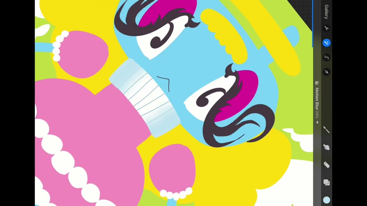 Decreate your Self & become One with the Network (drawing Angel Bunny 9 in procreate)