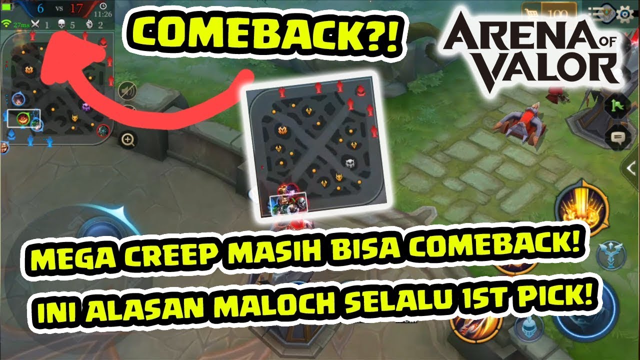 Comeback TERGILA! MARKAS GUNDUL! Ini Alasan Maloch AutoPICK! - Arena of Valor