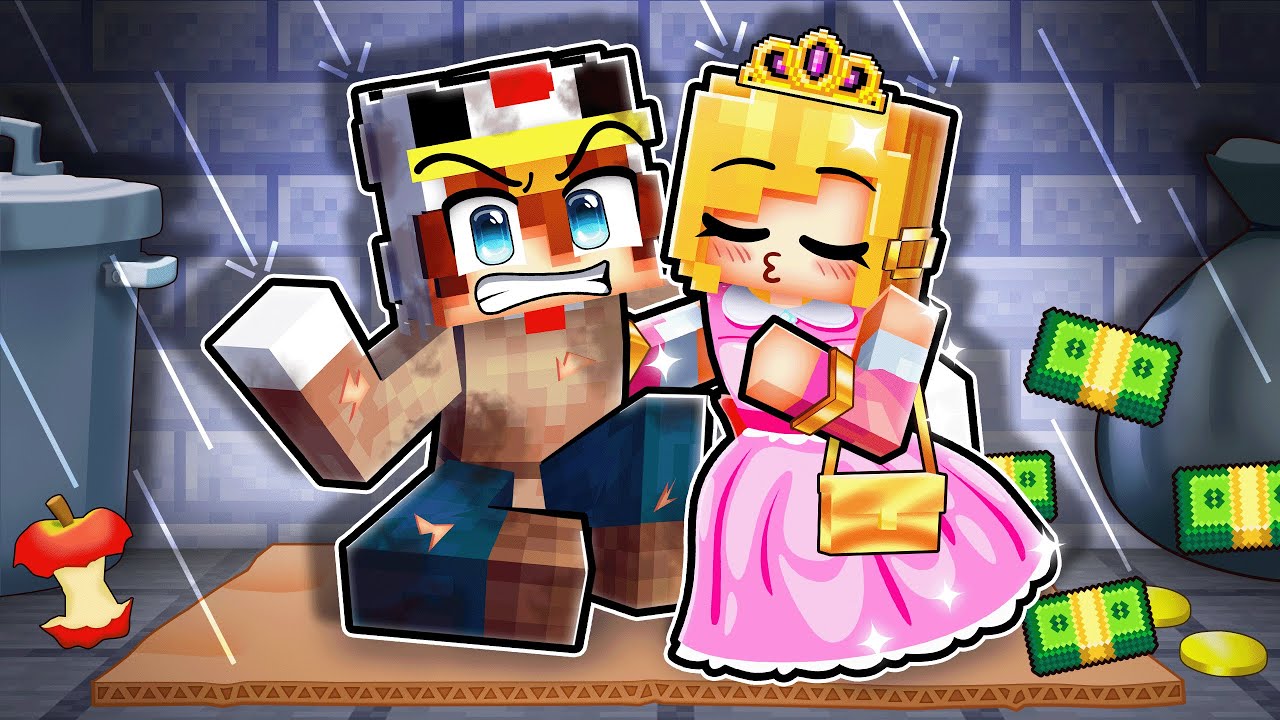 Un AMOUR Impossible entre un PAUVRE et une Princesse sur Minecraft !