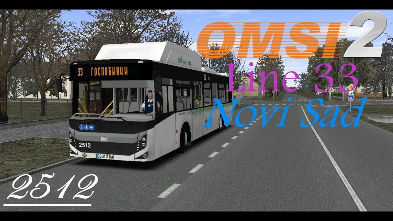 | OMSI 2 | Novi Sad | Line 33 - Gospodinci | BMC Procity 12 CNG 2512 |