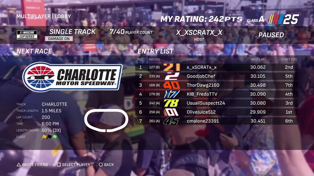 Nascar 25 League Racing