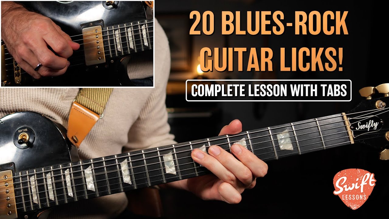 20 Blues Rock Guitar Licks for Beginner-Intermediate Players