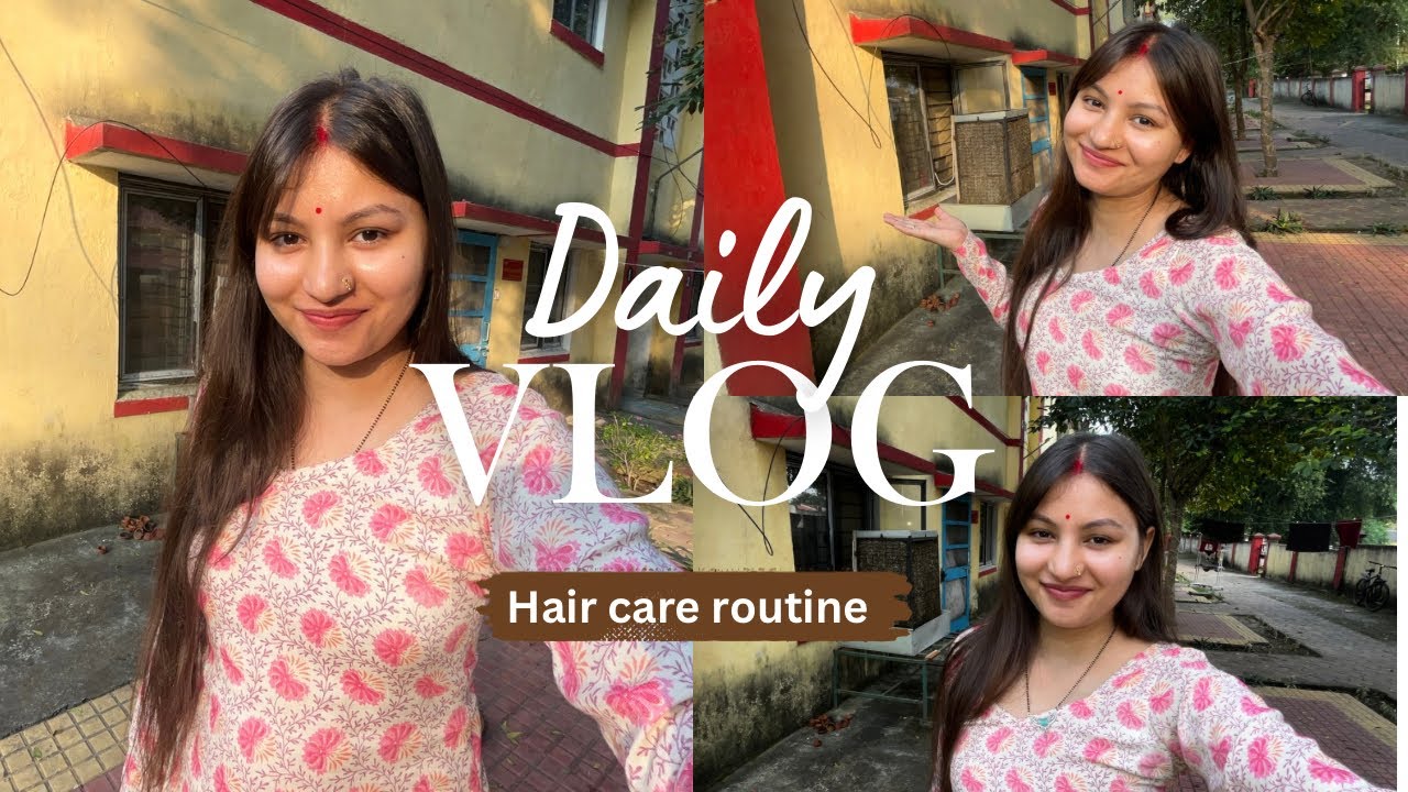 💁‍♀️ My Simple Hair Care Routine | Daily Vlog Style!@Akshita092