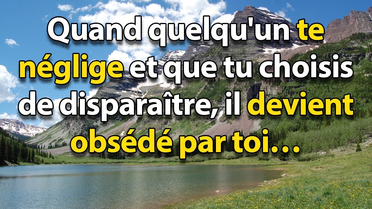 Celui/celle qui ne t'a pas valorisé(e) deviendra obsédé(e) par toi | Psychologie des Relations