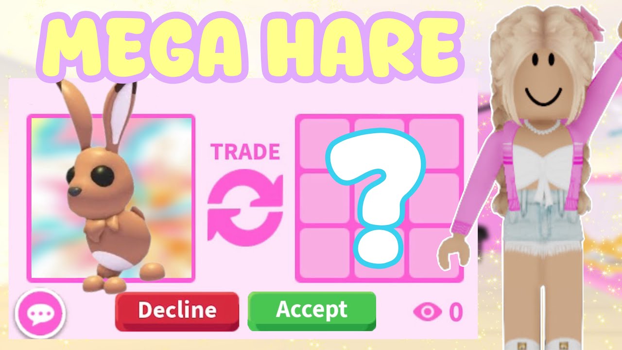 Trade my MEGA HARE for PREPPY MEGAS in Adopt Me!? *SCAMMERS*