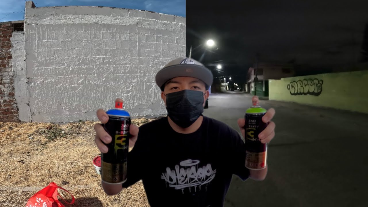 Reto de 24 horas pintando graffiti ilegal