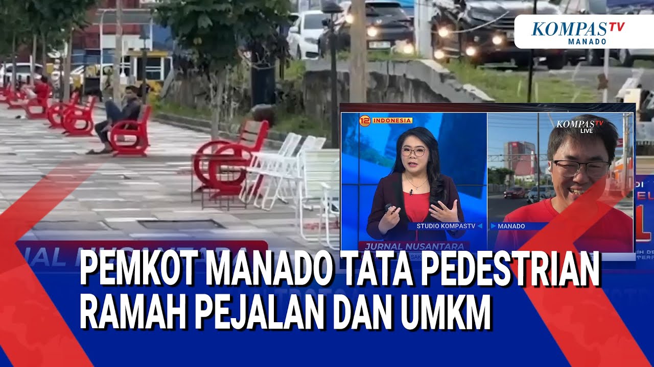 PEMKOT MANADO TATA PEDESTRIAN RAMAH PEJALAN DAN UMKM