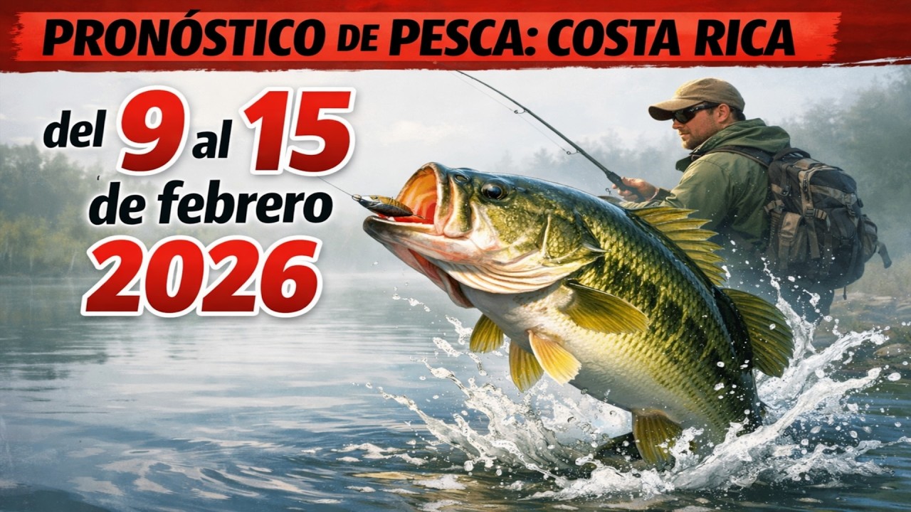 PRONÓSTICO DE PESCA en Costa Rica del 9 al 15 de febrero 2026 ¡La mejor semana del año!