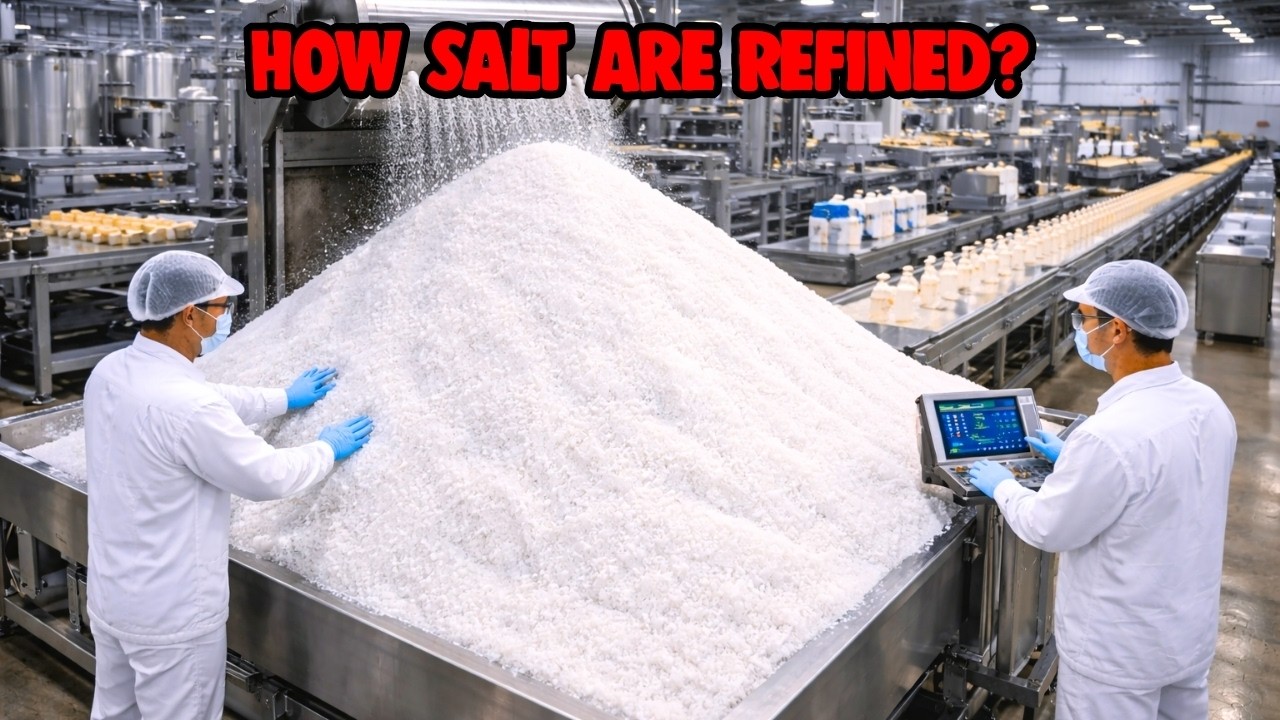 How Refined Salt Is Made | Salt Refining Process Step by Step in Factory