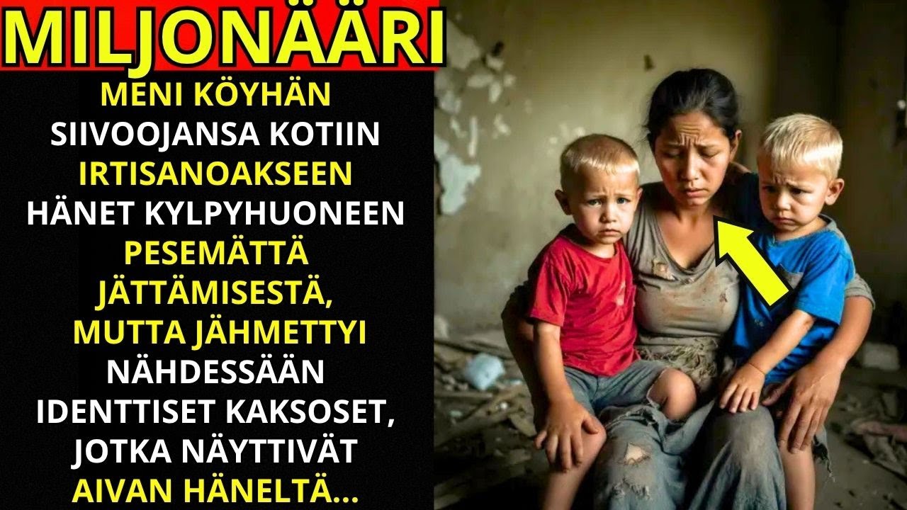 MILJONÄÄRI MENI SIIVOOJAN LUO IRTISANOMAAN HÄNET – MUTTA JÄI SANATTOMAKSI, KUN...
