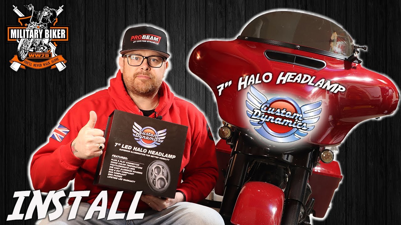 Next-Level Visibility! Upgrading to Custom Dynamics Halo Headlamp for Harley-Davidson