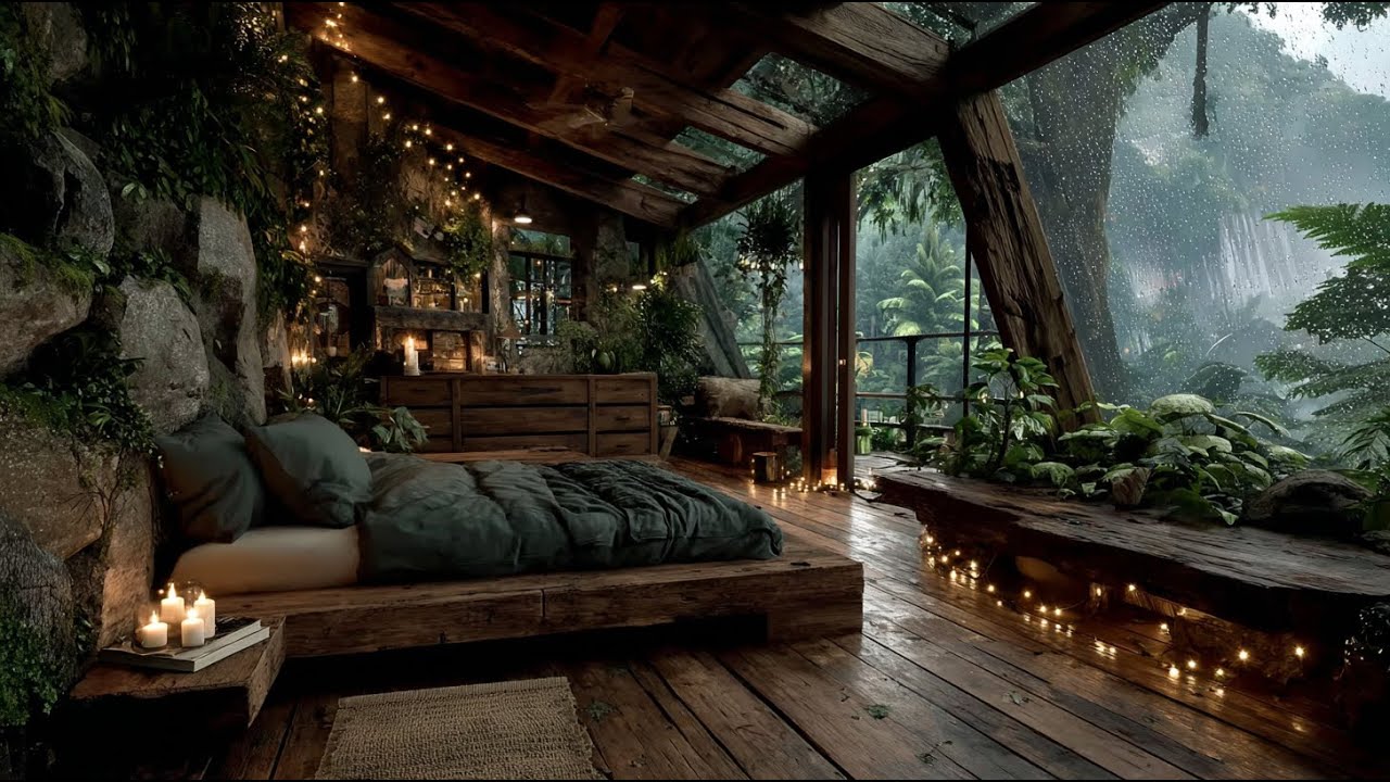 Calming Rain Sounds for Sleeping and Stress Relief | Subtle Rain Sound | 4 hours | No Ads