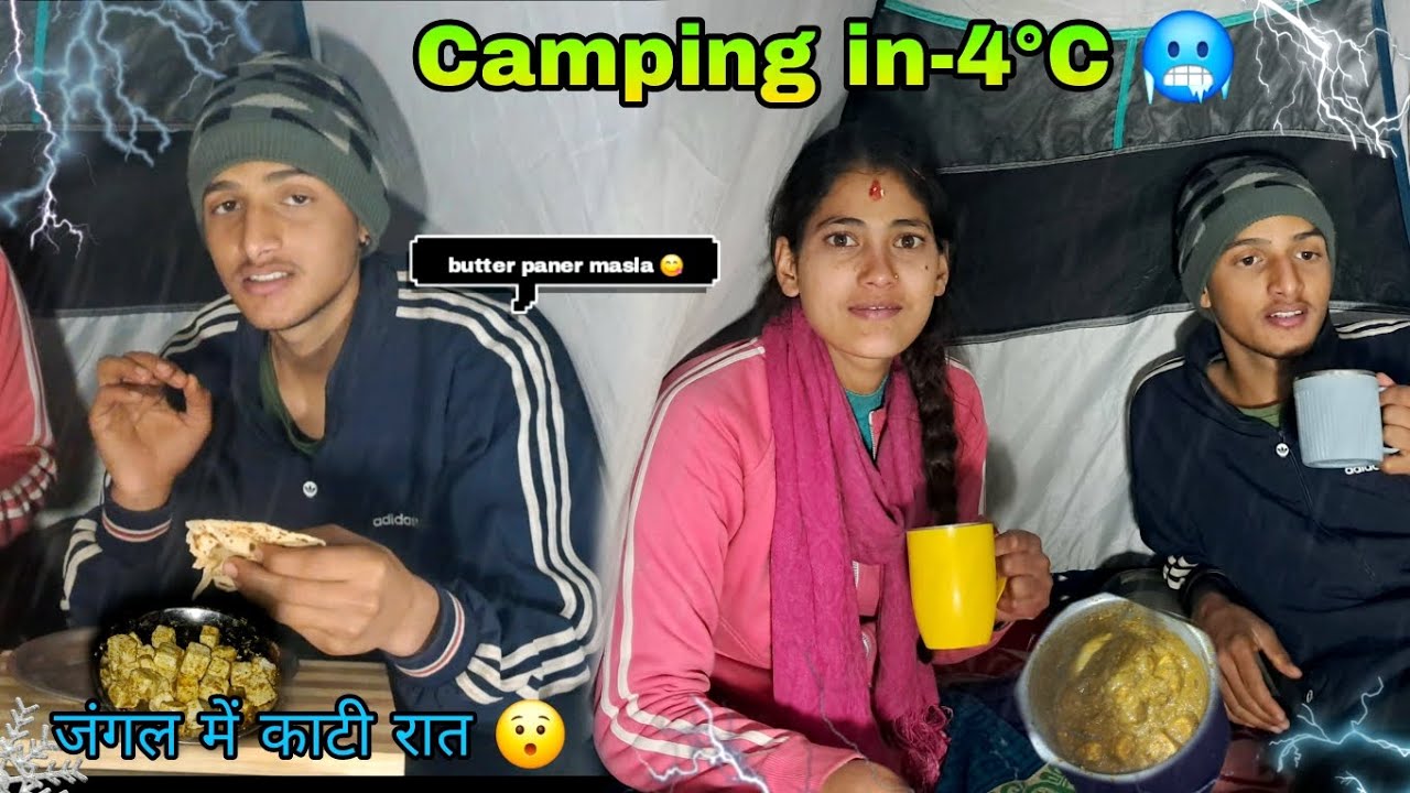 Not Solo Camping in Uttarakhand Forest । खतरनाक जंगल में काटी रात 😳🥶 । Camping in India। 