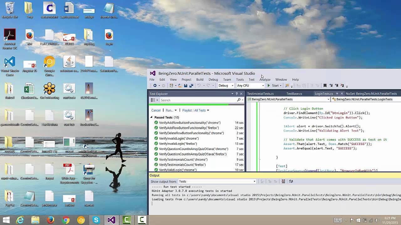 7 - Execution with Multiple Browsers  (Selenium C# Nunit Parallel Testing)