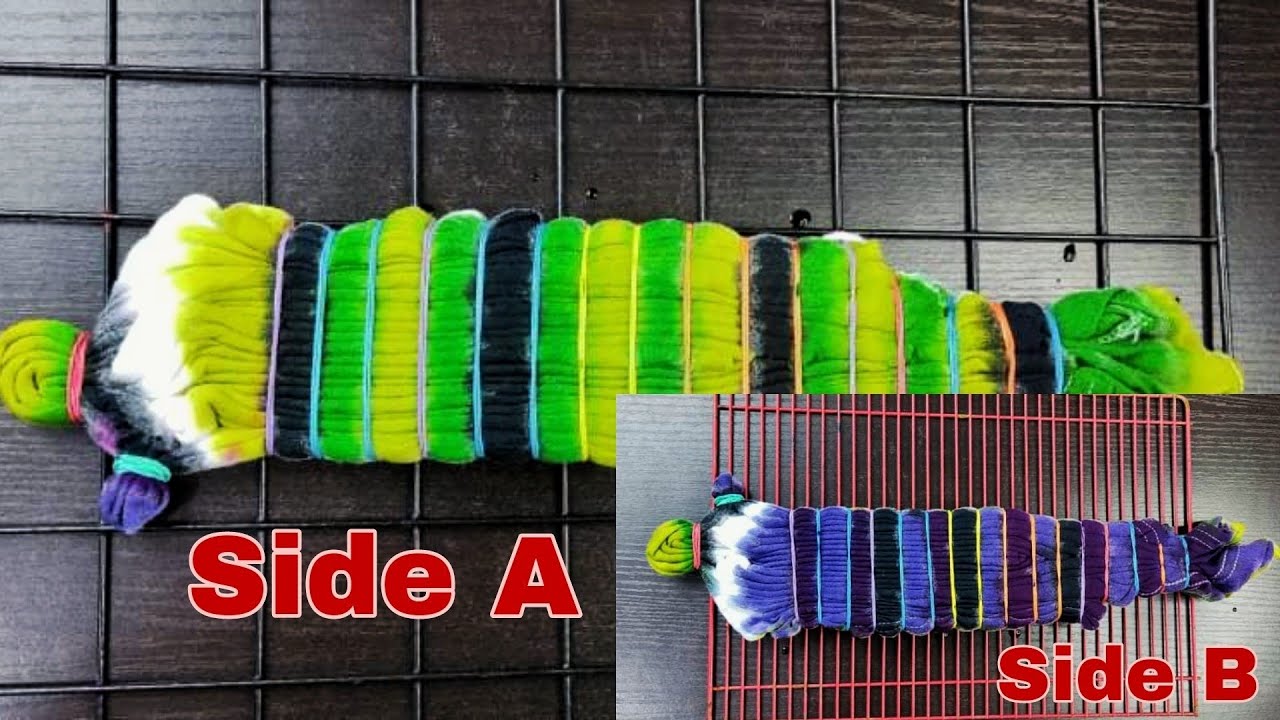 DNA w/ small shrooms on sides (tie dye)