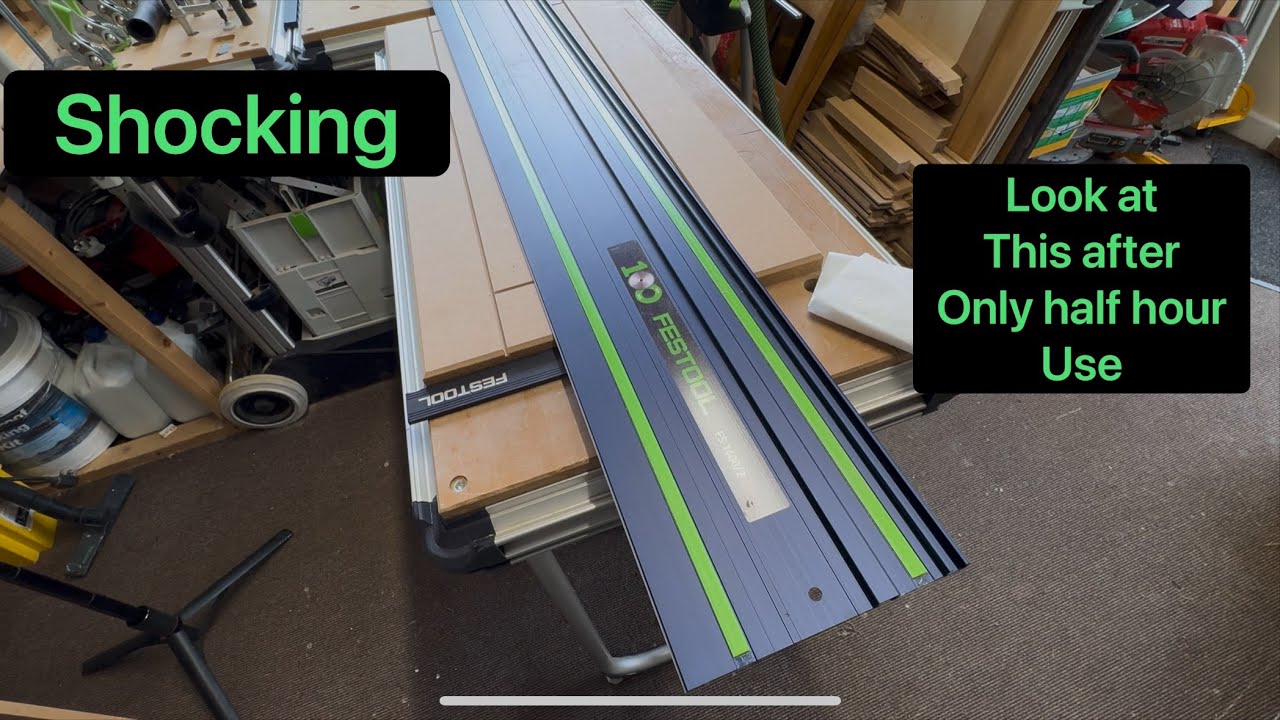 Festool guide rail. Extra care needed with these. 👍#festool
