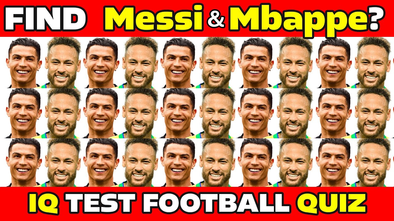 Find Messi & Mbappe 🔎 Can you find them? Mbappe? Messi? - NEW FOOTBALL QUIZ 2023