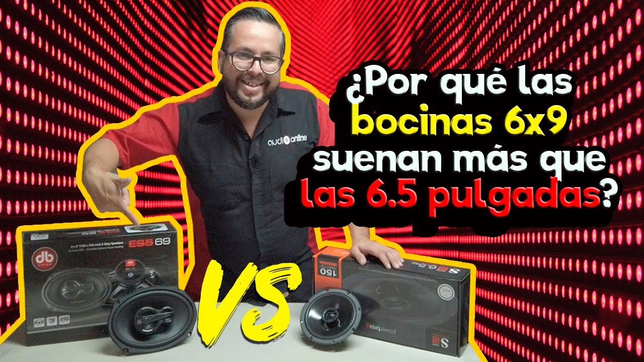 ¿Por qué las bocinas 6x9 suenan más que las 6.5 pulgadas?