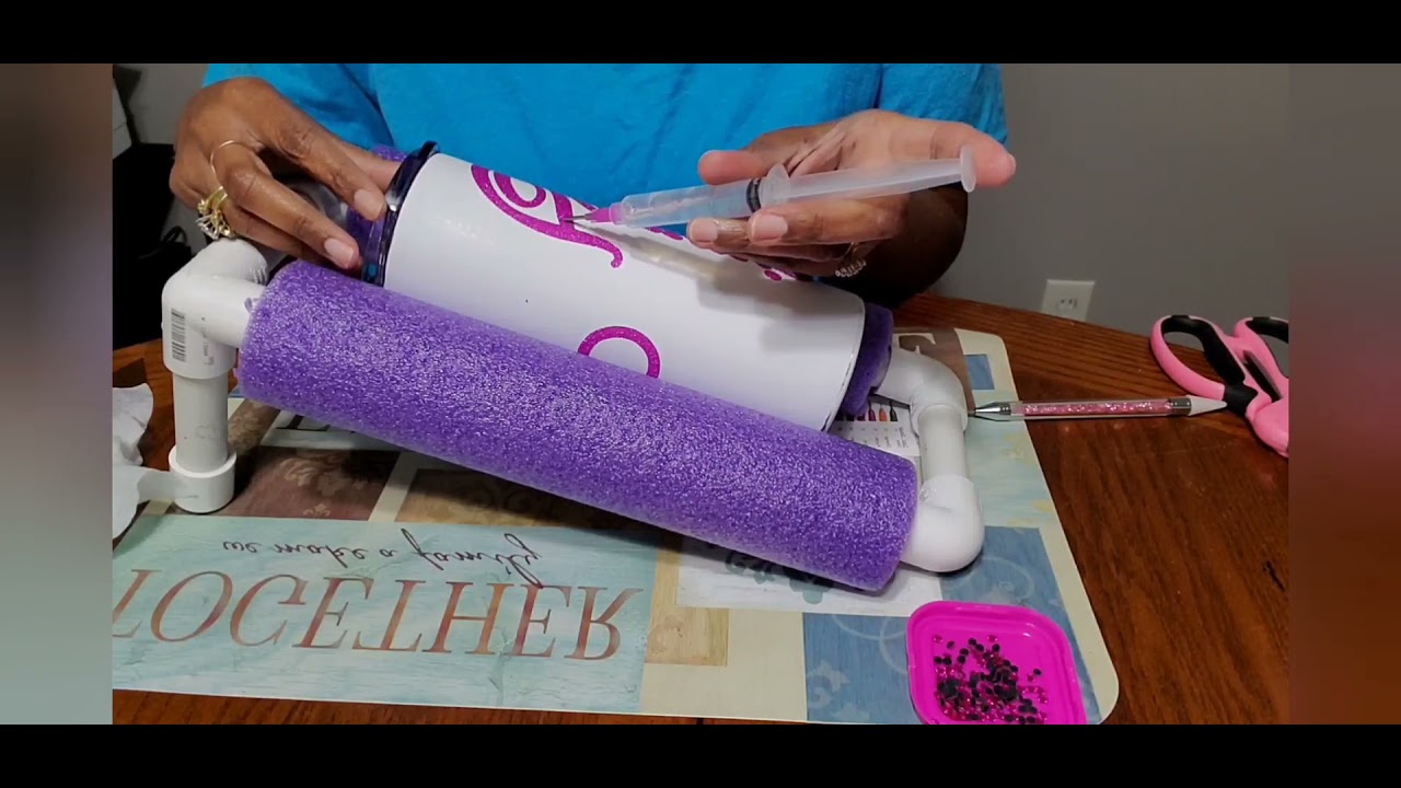 How to make a rhinestone tumbler.