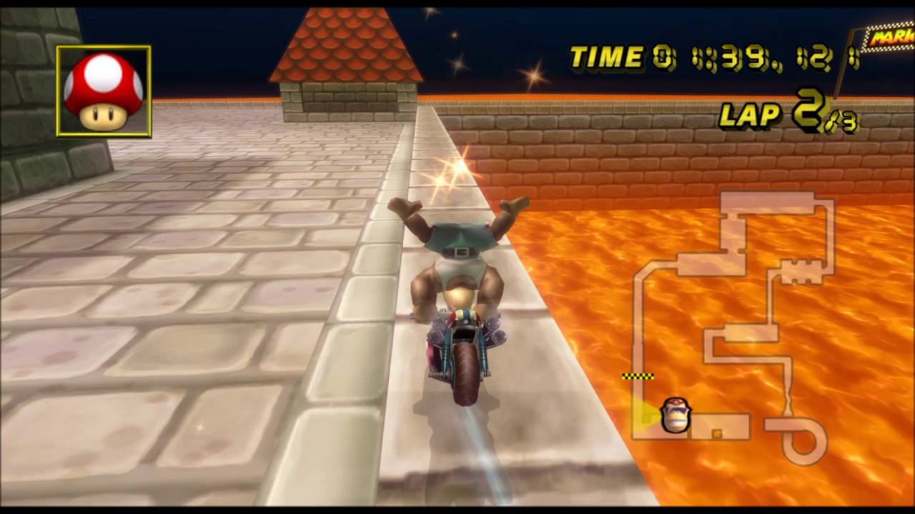 [MKWii TAS]N64 Bowser Castle(Spear) - 2'34''241