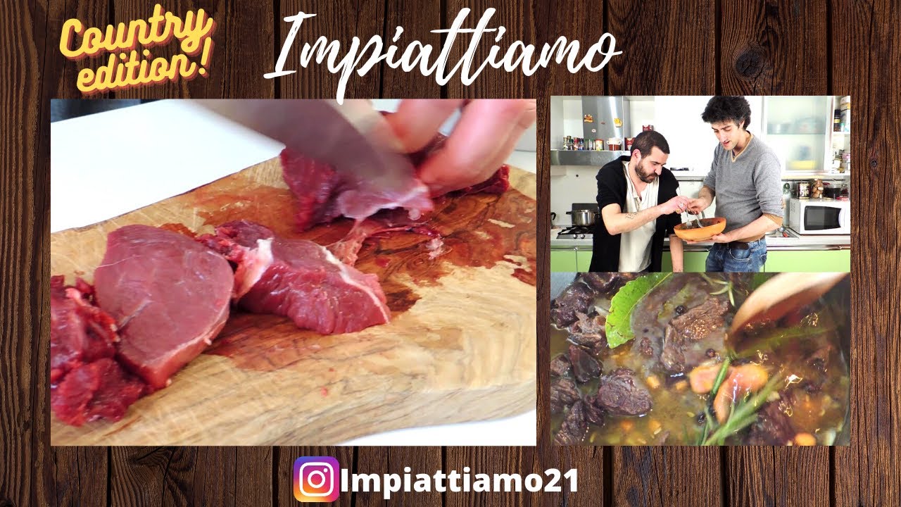 Spezzatino di cinghiale al vino rosso e aromi #impiattiamontour