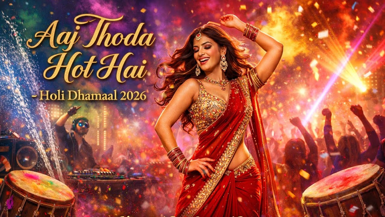 🔥 Aaj Thoda Hot Hai | Female Holi Party Dance DJ Song 2026 | Holi DJ Song| Official Holi Party Song🫟