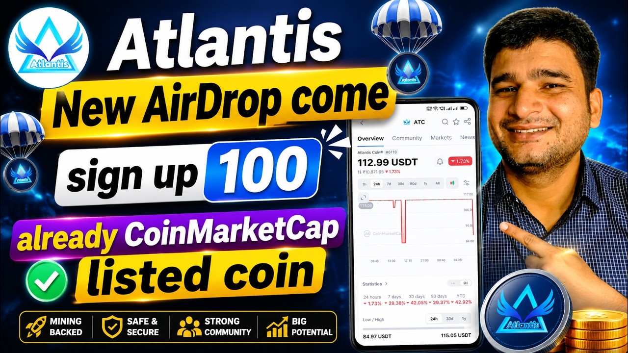 Atlantis New AirDrop come💰 already CoinMarketCap listed coin🚀 Atlantis Exchange New Update ✅🤑