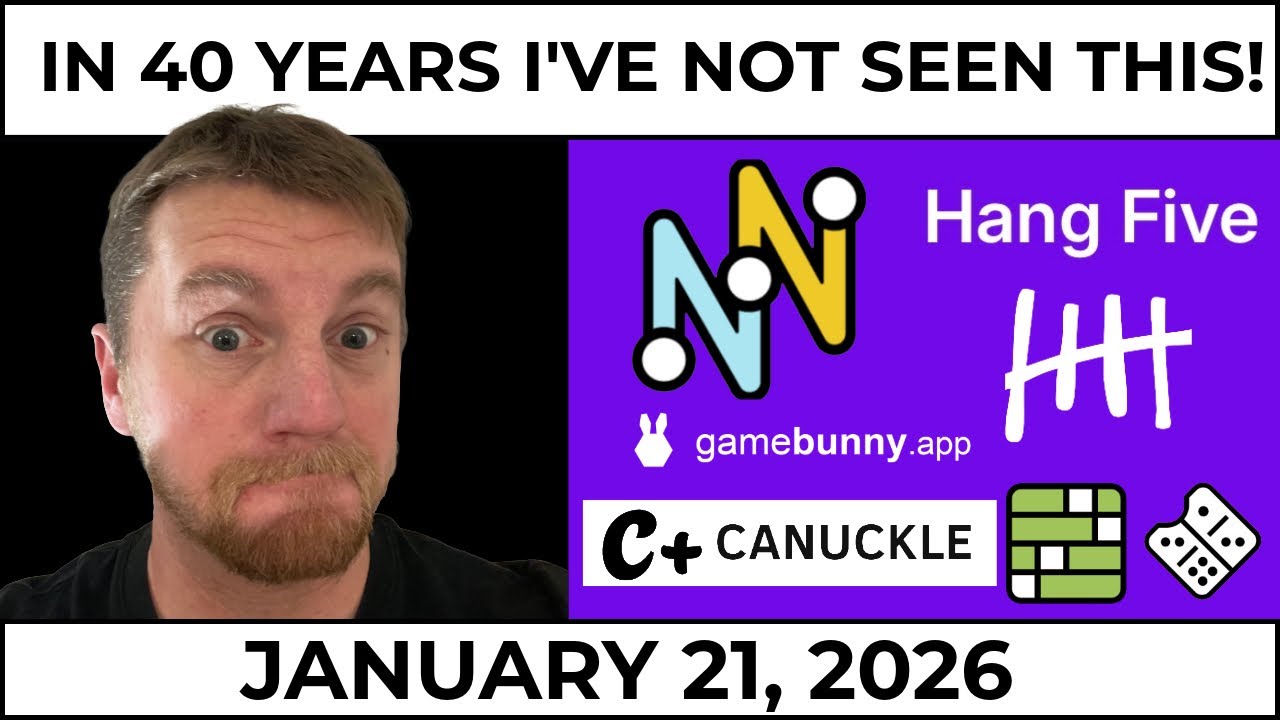 January 21 - Hang Five, Strands, Sports Connections, Custom Connections, Pips and so much more!