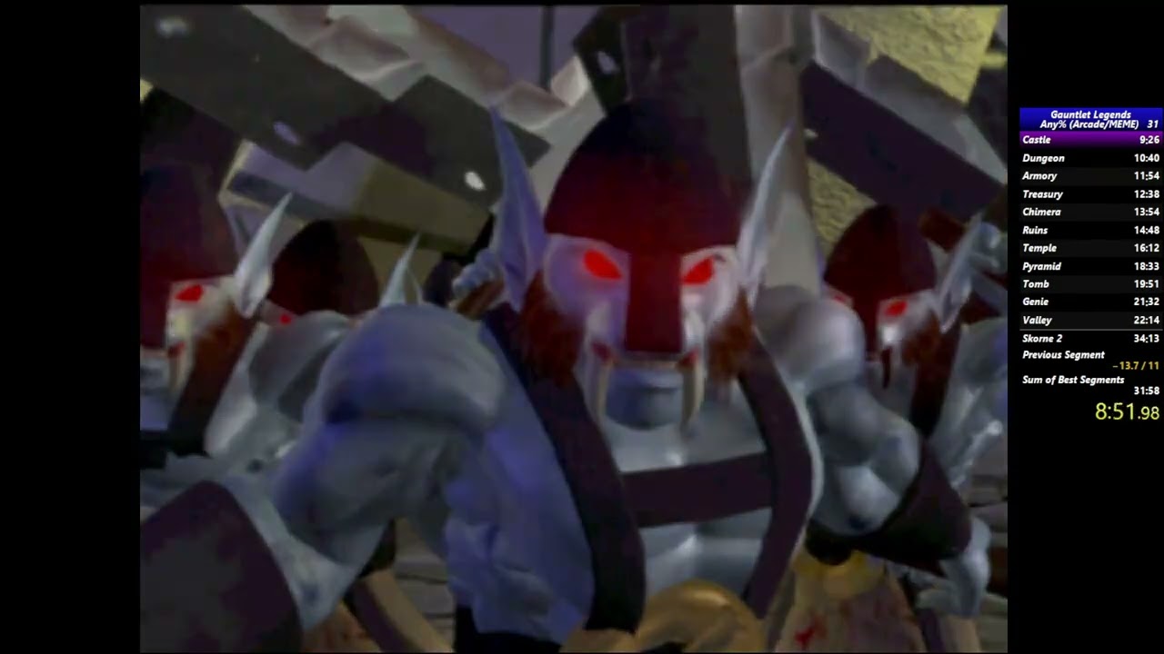 Gauntlet Legends Arcade Wizard Speedrun in 33:20 [WR]