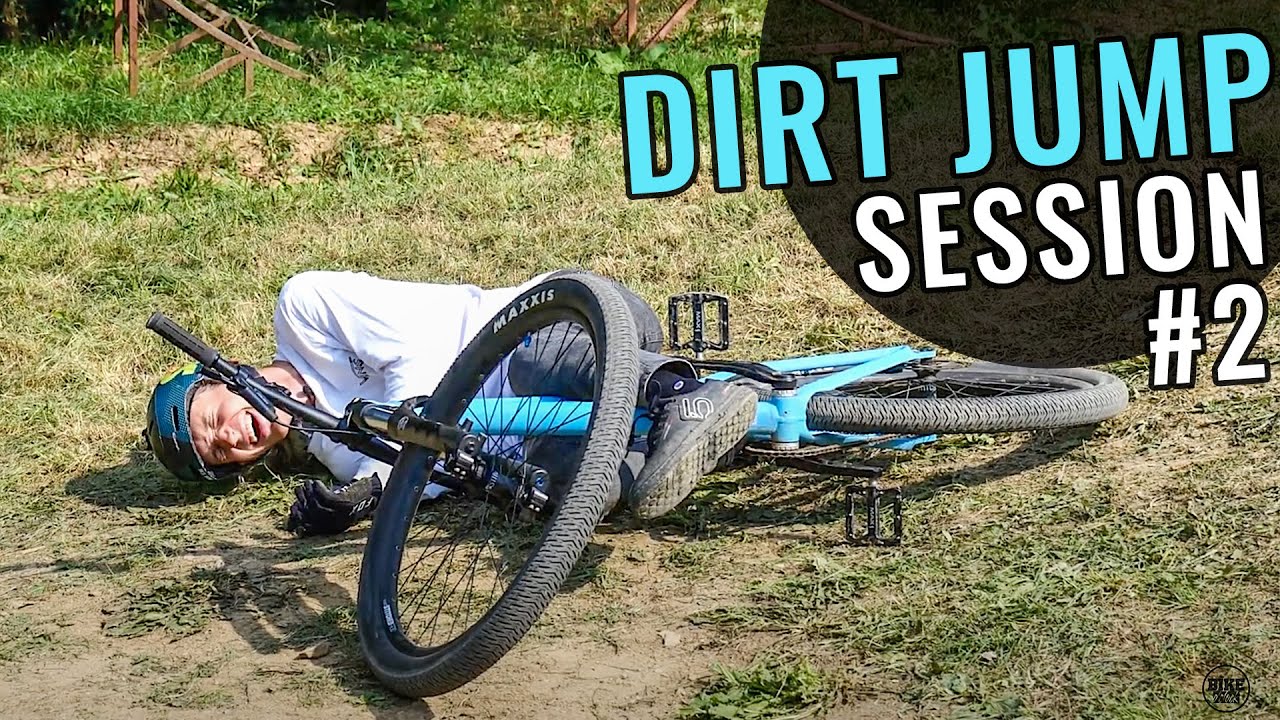 TRÉNUJEME DIRT JUMP TRIKY V TOP DIRT PARKU!
