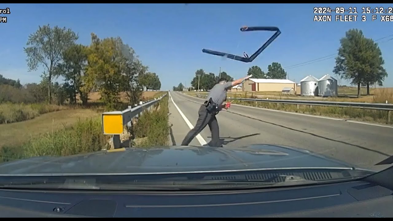Ohio State Patrol Deploy Stop Sticks on Fleeing Suspects