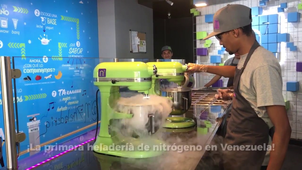 N7 Heladería trae a Venezuela los helados de nitrógeno
