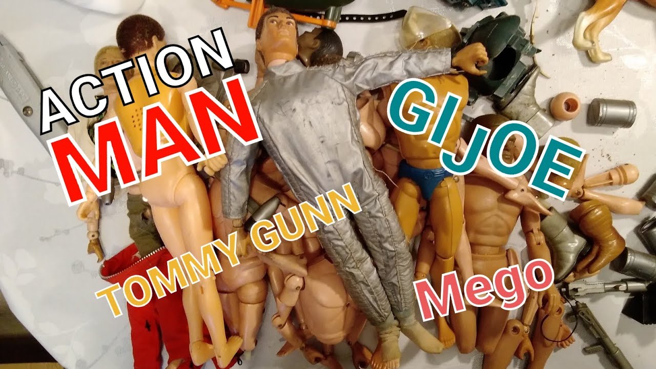 £150 Vintage Action Man, GI Joe,Tommy Gunn, Mego box opening