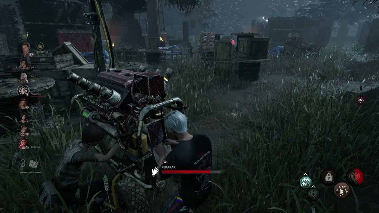 Felix Richter vs Deathslinger & Huntress - Dead By Daylight 2vs8