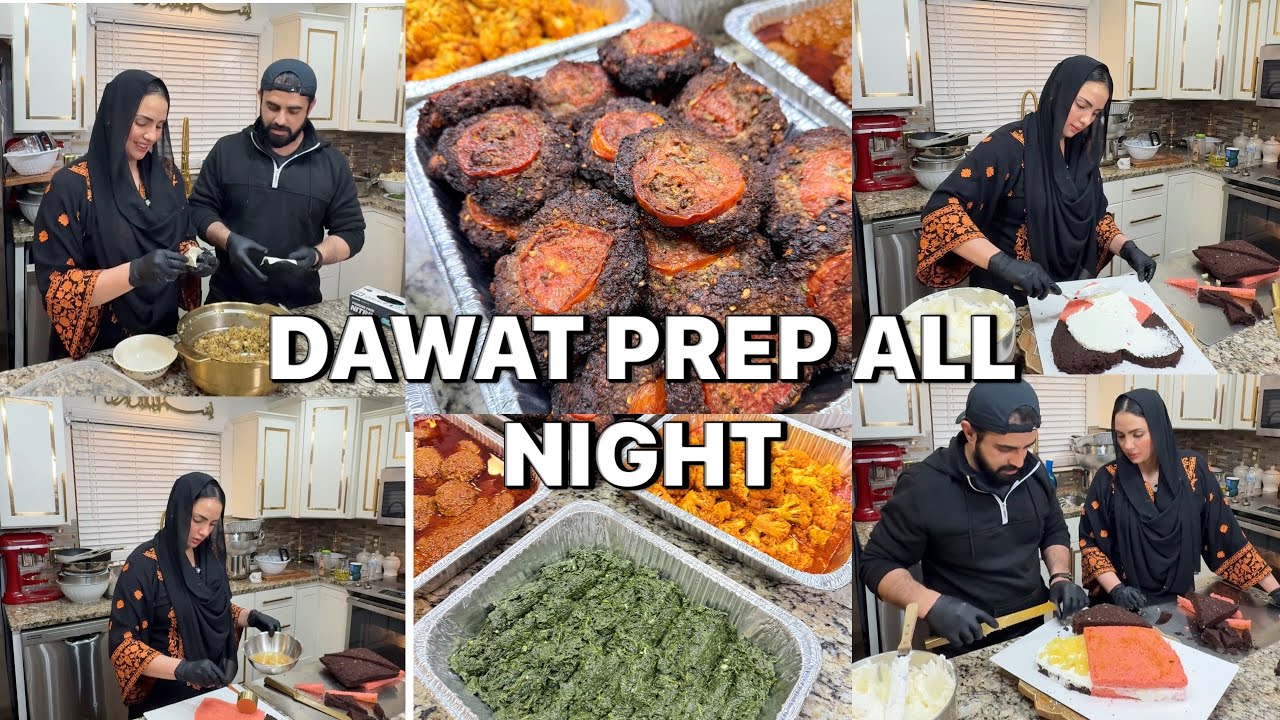 Cooking All Night for My Husband’s Birthday Dawat 😭🎂 | 50% Prep Done Before the Big Day