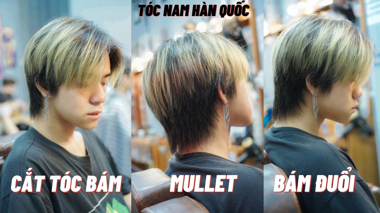 Kiểu Tóc Mullet Bám Đuổi | Kĩ Thuật Cắt Tóc Bám Bằng Kéo  | Ng . Tuấn Barber 17