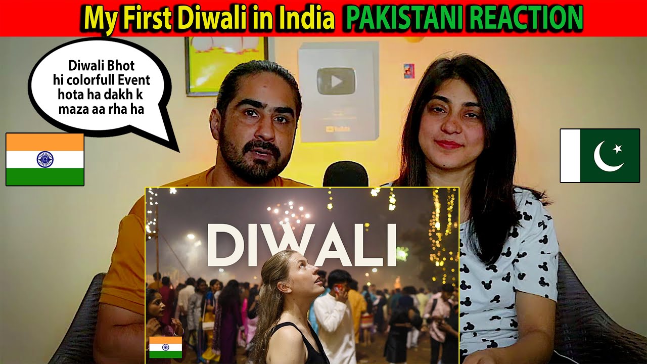 My First Diwali in India | Pakistani Reaction On Diwali Vilog