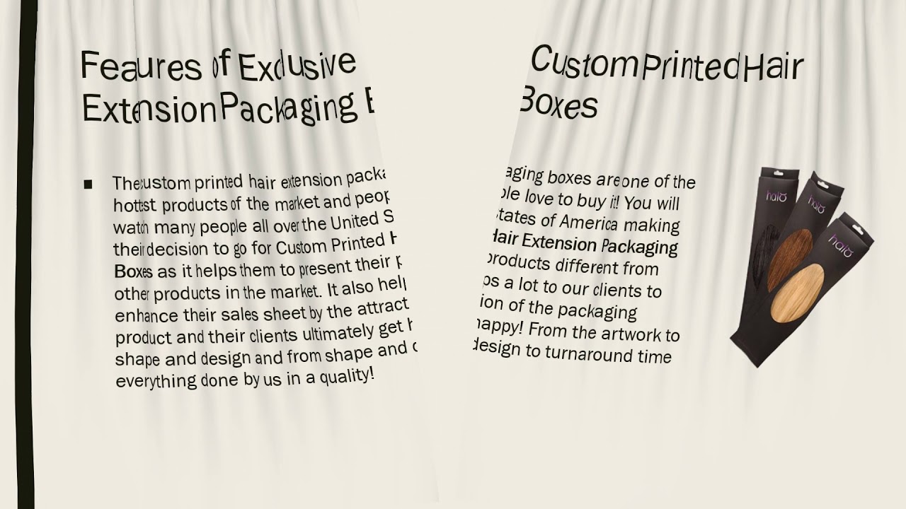 Custom Hair Extension Boxes