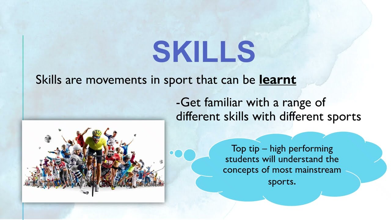 Classification of skills - A level PE OCR