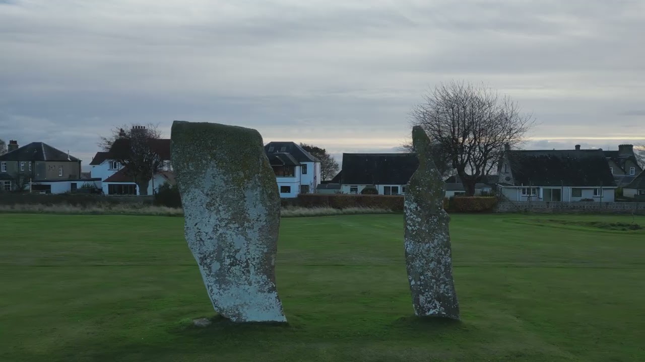 Standing Stones of Lundin, Fife, Scotland (Drone Flight) 🛸🧙🪨