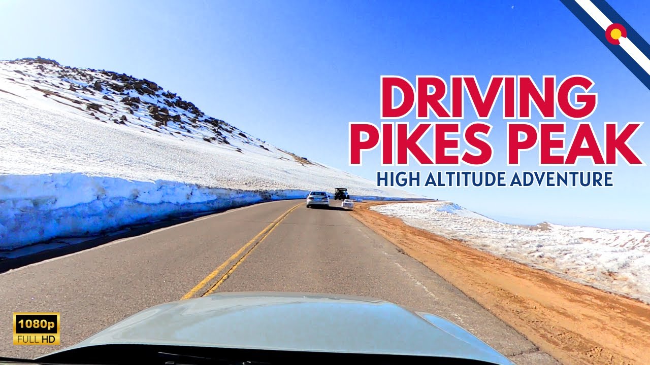 Colorado Scenic Drive: Driving Up Pikes Peak in the Rocky Mountains! 🚗🌄