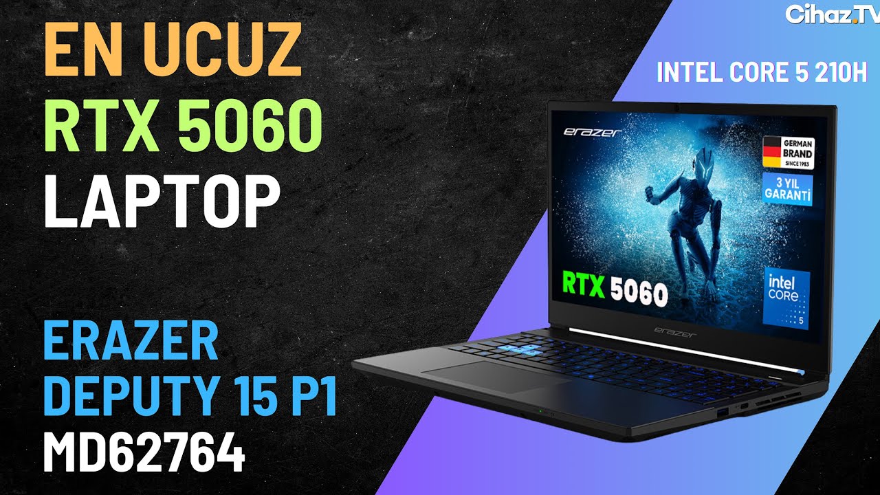 Erazer Deputy 15 P1 MD62764 Core 5 210H RTX 5060 Laptop İncelemesi - Oyun FPS ve Sıcaklık Testleri