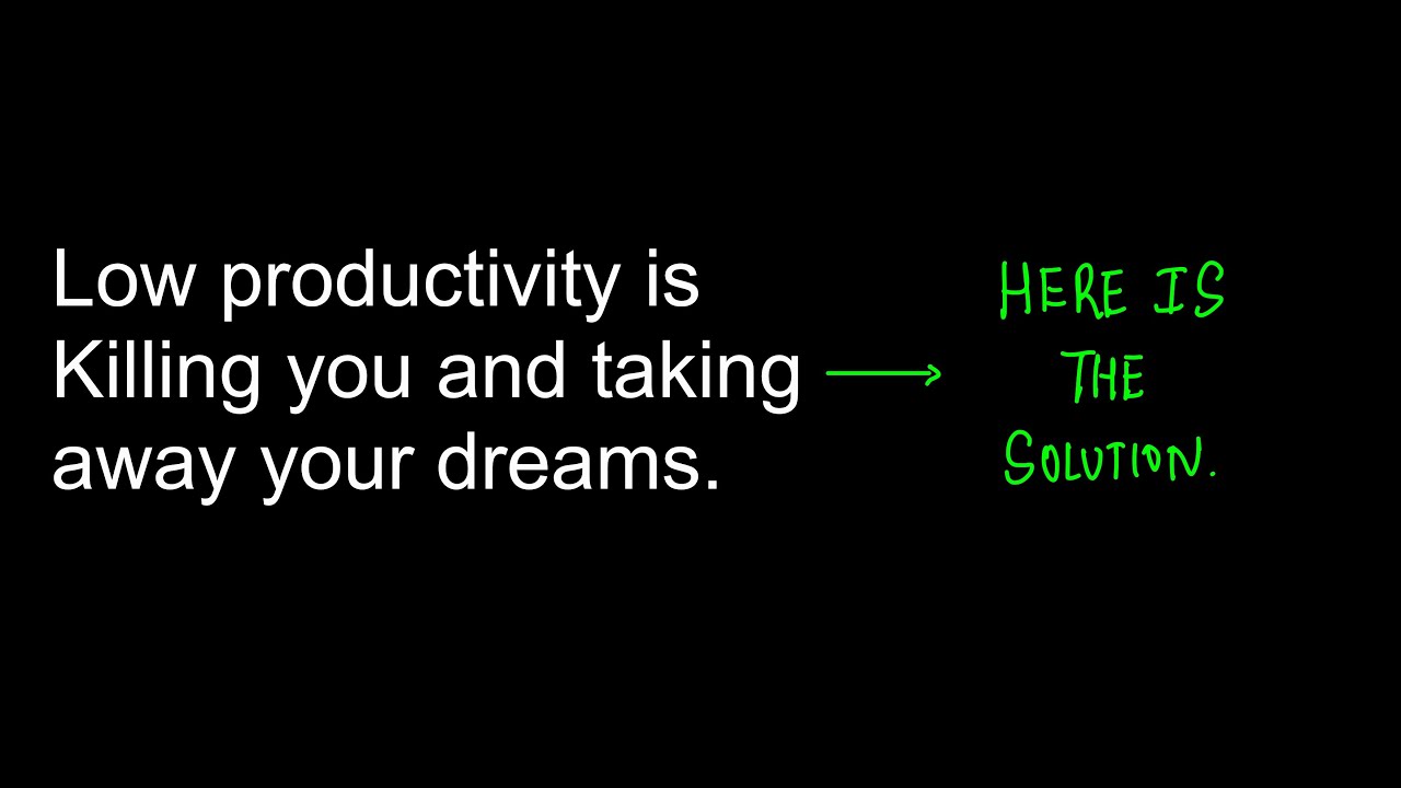 How to Fix your Productivity and Maximise your output!