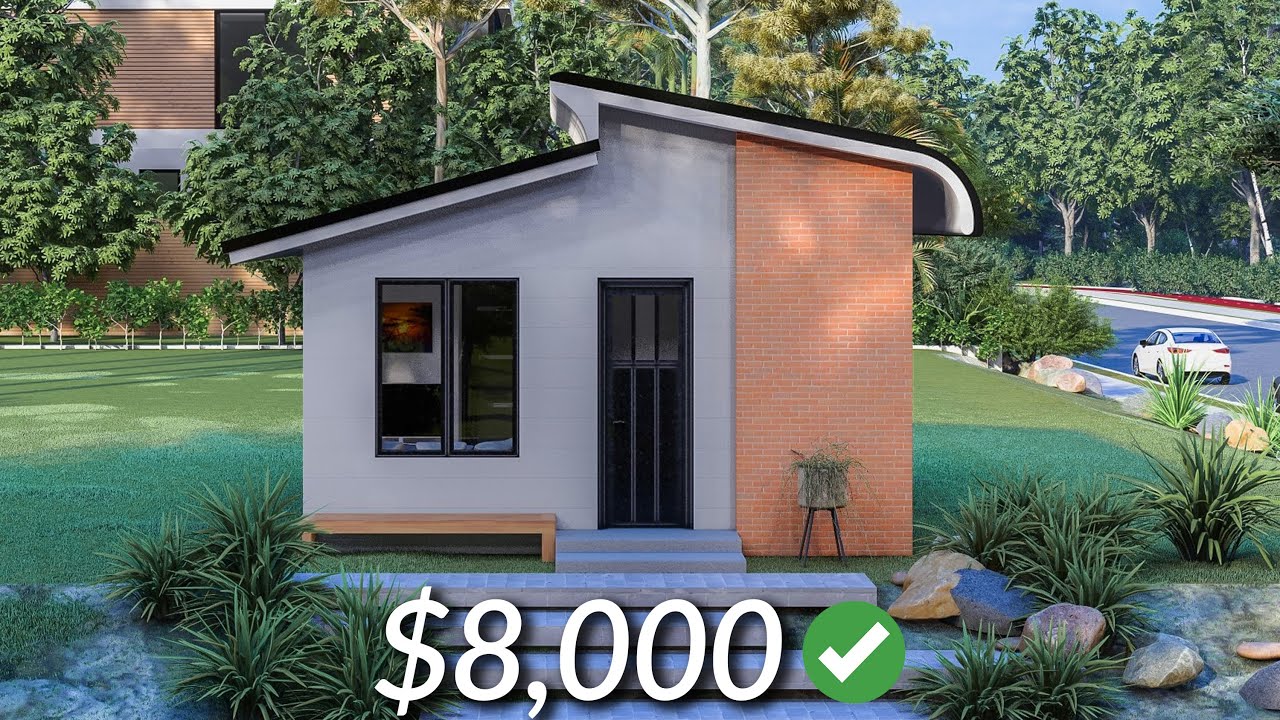 (5x5 Meters) Tiny Small House Design | 1 Bedroom House | A Modern ORIGINAL little House Style