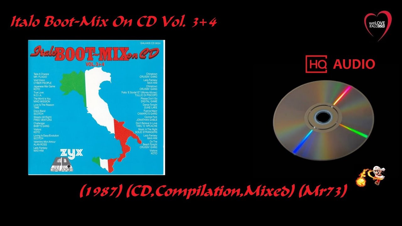 Various - Italo Boot-Mix On CD Vol. 3+4 (1987) (CD,Compilation,Mixed) (Mr73)